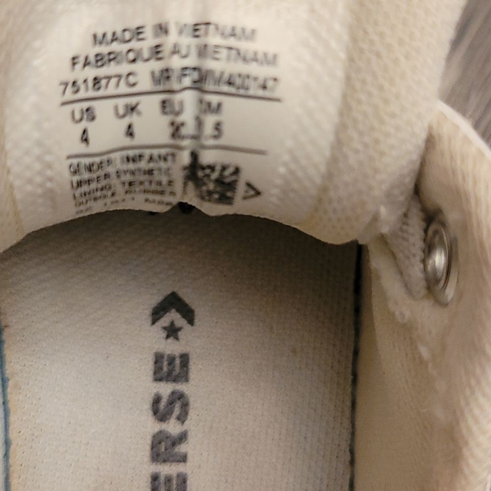Converse Infant Size 4c - Picture 7 of 7